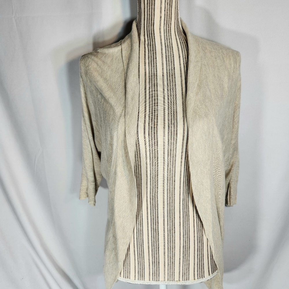 Mossimo Beige Open Front Bat Wing  Cardigan Size Small